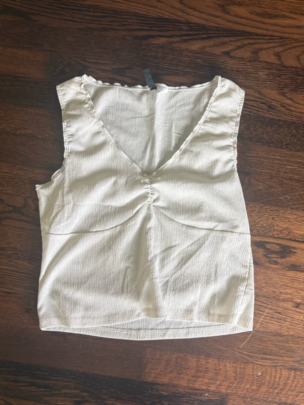 H&M divided white tank
